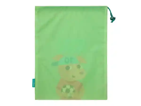 Bolsa de Aseo Poliéster Pre Escolar Verde 30 x 38 cm Casaideas