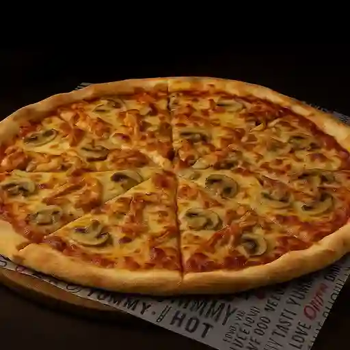 Pizza rappi pollo champiñón 30x30