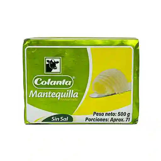 Colanta Mantequilla Pasteurizada Sin Sal