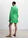 Vestido Naza-L Verde Talla XS Mujer Mango