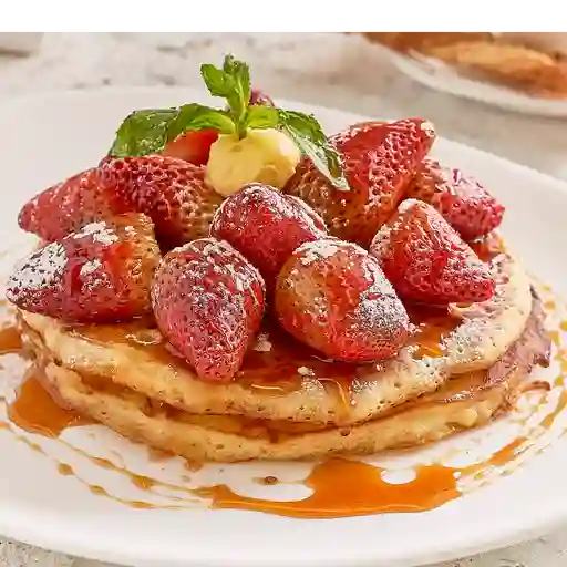 Pancakes con fresa.