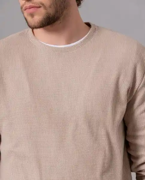 Camiseta Manga Larga Hombre Beige Ceramica Claro XXL 64862 Rifle