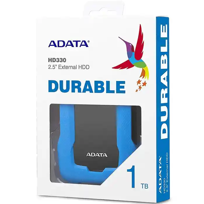 Adata Disco Duro Externo Antigolpes HD330 1TB USB 3.2 Color Azul