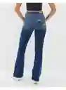 Jean Flare Azul Talla 2 Regular Mujer American Eagle