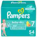 Pañales Pampers Baby Dry Etapa 7 54 U​nd