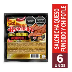Ranchera Salchicha Queso Fundido Chipotle 204 g