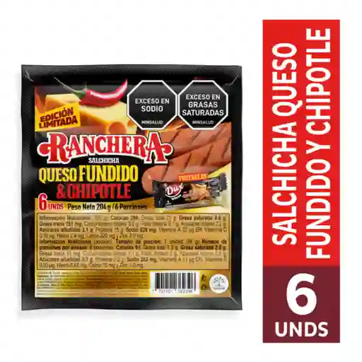 Ranchera Salchicha Queso Fundido Chipotle 204 g