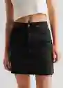 Falda Skirtn Negro Talla 18 Teen Niñas Mango