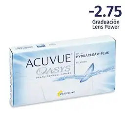 Acuvue Oasys Formula: -2.75 Acuvue® Oasys® Con Hydraclear® Plus