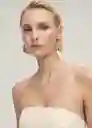 Top Dama Vainilla Talla M Mujer Mango