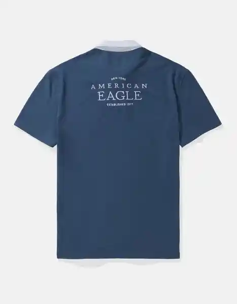 Polo Hombre Azul Talla: SMALL 4881410 American Eagle