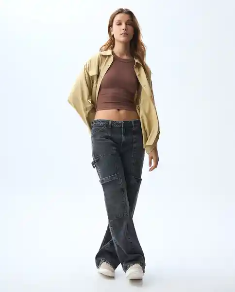 Camiseta Mujer Café Talla M 601G011_CAF191430 Americanino