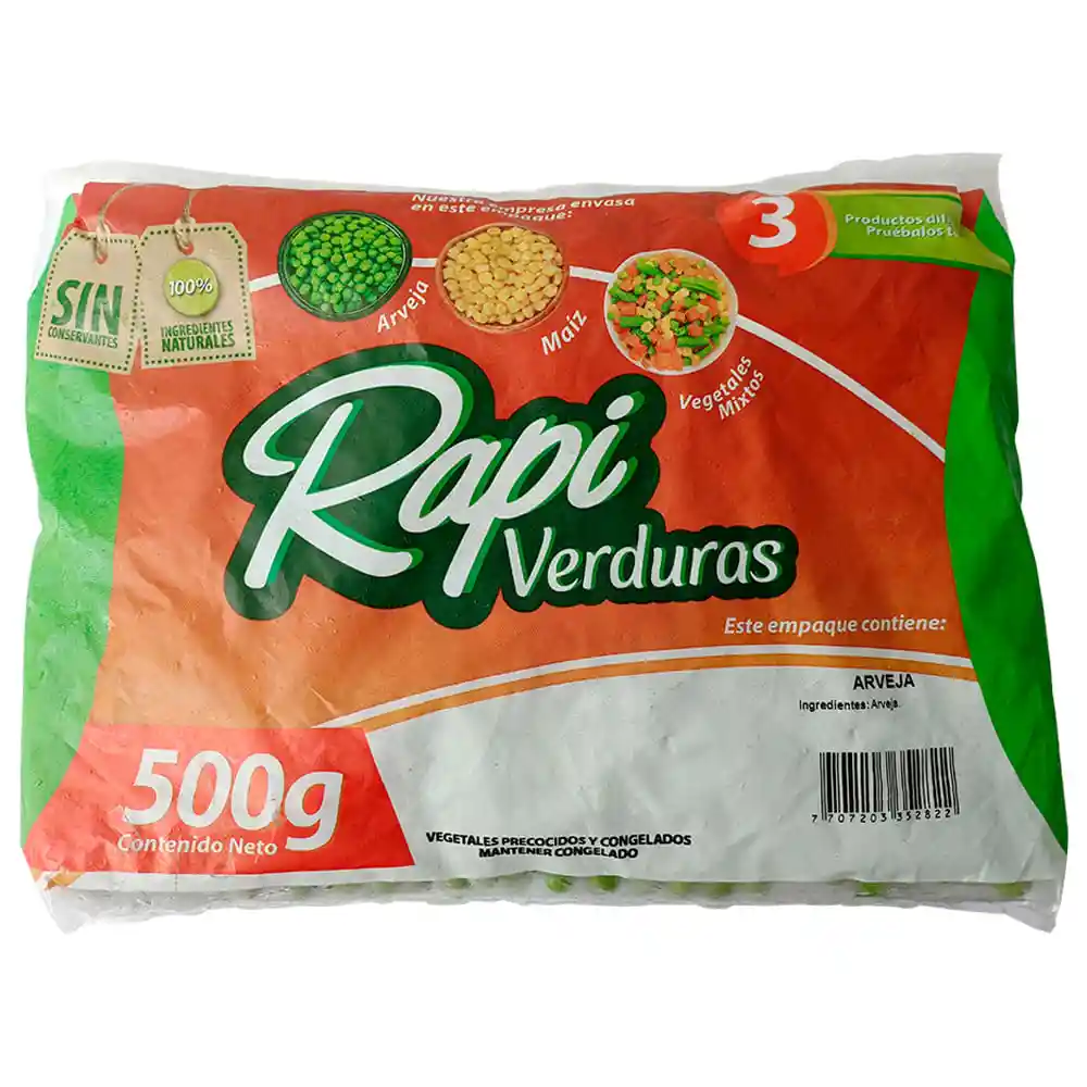 Rapiverduras Arvejas