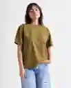 Camiseta Mujer Verde Talla M 609G001_VER180627 Americanino