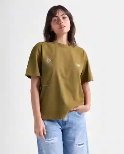 Camiseta Mujer Verde Talla M 609G001_VER180627 Americanino