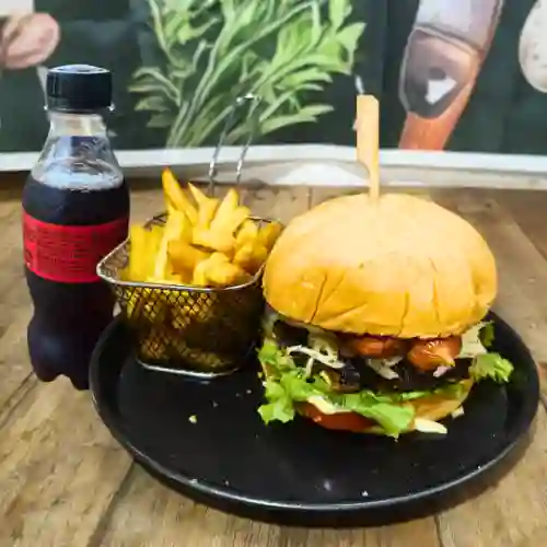 Hamburguesa Suprema + Papas + Coca Cola