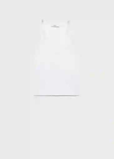 Top Chloe Blanco Talla M Mujer Mango