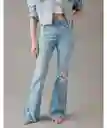 Jean Flare Mujer Azul Claro Talla 12 REGULAR American Eagle