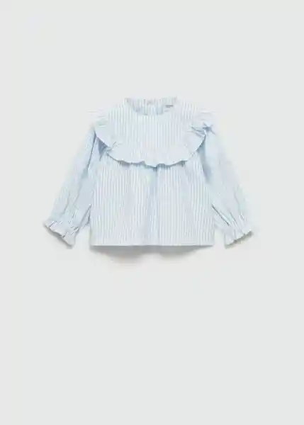 Blusa Ralli Blanco Talla 67 Niñas Mango