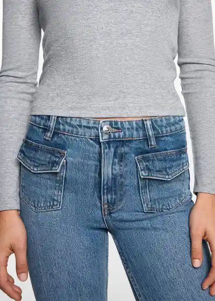Jean Longf Tejano Oscuro Talla 19 Niños Mango