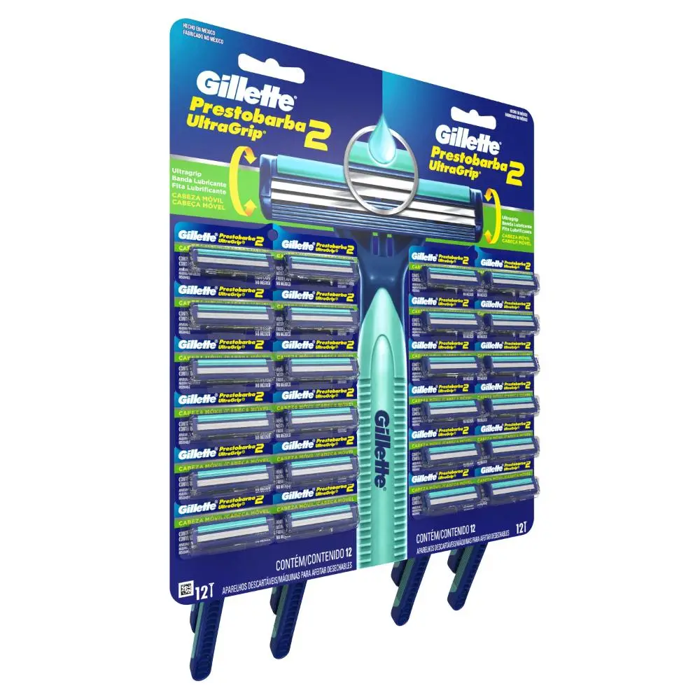 Gillette Máquina de Afeitar Prestobarba 2 UltraGrip