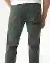 Pantalón Five Pocket Verde Pino Medio Talla 34 Chevignon