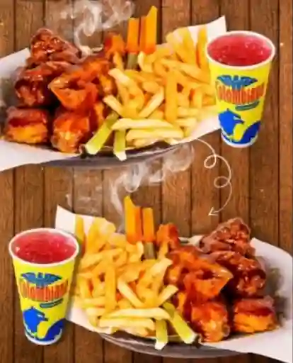 Combo Alitas 8 Piezasx 2 + 2 Gaseosa 250