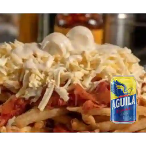 Combo Salchipapa Personal + Aguila Orig Lta 330ml