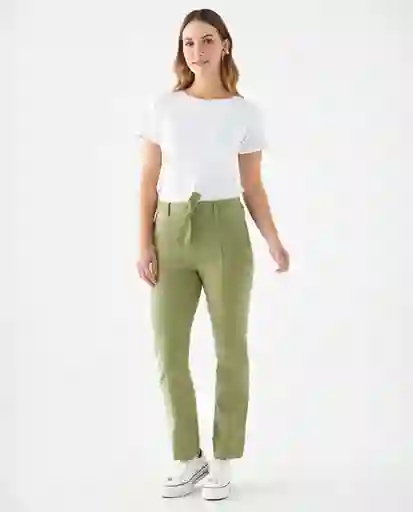 Pantalón Savia Medio Verde Talla XL 639F015 Esprit