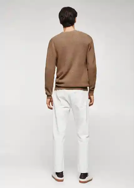 Saco Cardigan Nizac Camel Talla L Hombre Mango