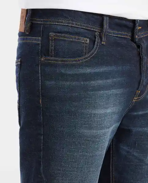 Jean Rider Masculino Azul Dark Talla 32/32 Chevignon