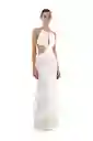 Vestido Largo Rue Marfil Talla XS Mercedes Campuzano