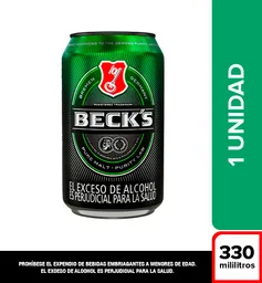 Cerveza Beck's - Lata 330 ml x1