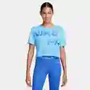 Nike Camiseta W Pro Grx Ss Para Mujer Azul Talla S