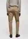 Pantalón Zeus Beige Talla 44 Hombre Mango