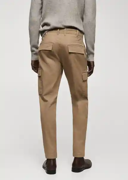 Pantalón Zeus Beige Talla 44 Hombre Mango