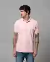 Camiseta Polo Iconica Hombre Rosa Meloso Medio T L 34688 Rifle