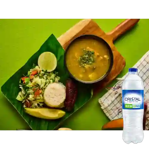 Combo Mondongo Grande + Cristal Sin Gas 600 ml