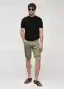 Bermuda Nepto Khaki Talla 36 Hombre Mango