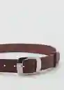 Cinturón Ringo Marron Talla M Mujer Mango