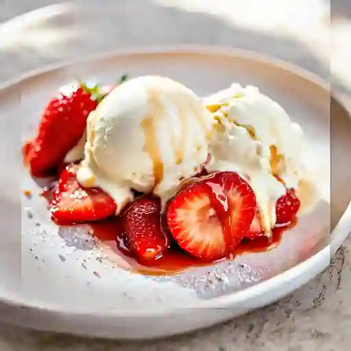 Fresas Con Helado