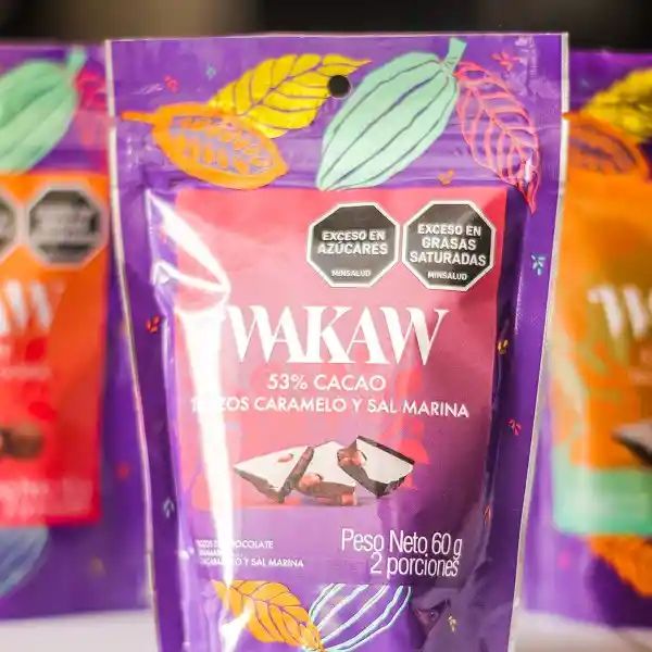Wakaw Trozo de Chocolate Con Café y Sal Marina