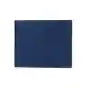 Billetera Para Hombre Textura Tejido Cruzado Azul Miniso