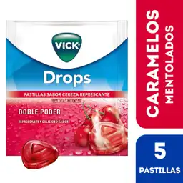 Vick Pastillas Refrescantes con Sabor a Cereza Drops 
