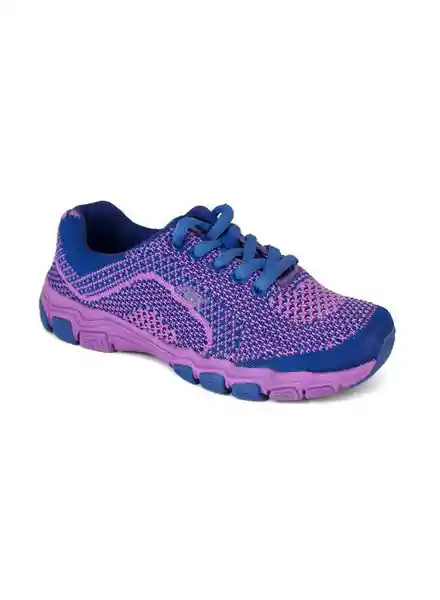 Aeroflex Tenis Deportivos Niña Color Morado / Azul Talla 25/26