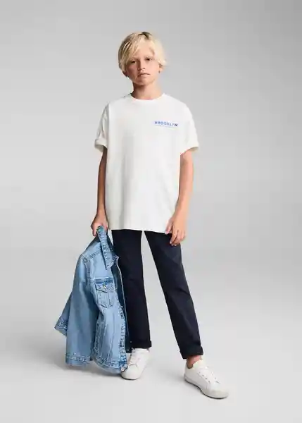 Camiseta Brooklyn Off White Talla 10 Niños Mango
