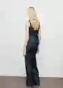 Pantalón Lua Tejano Soft Talla XS Mujer Mango