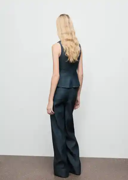 Pantalón Lua Tejano Soft Talla XS Mujer Mango