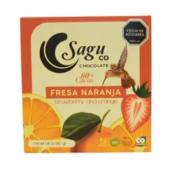 Sagu Co Chocolate Barra Con Fresa y Naranja