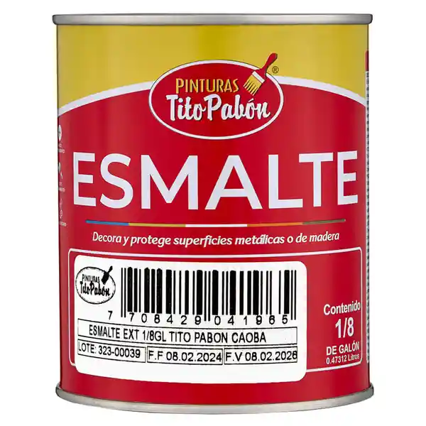 Tito Pabón Esmalte Exteriores Caoba
